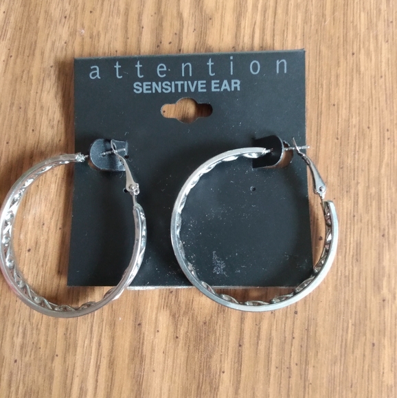kmart Jewelry - Classic Metal Sensitive Ear Earrings
